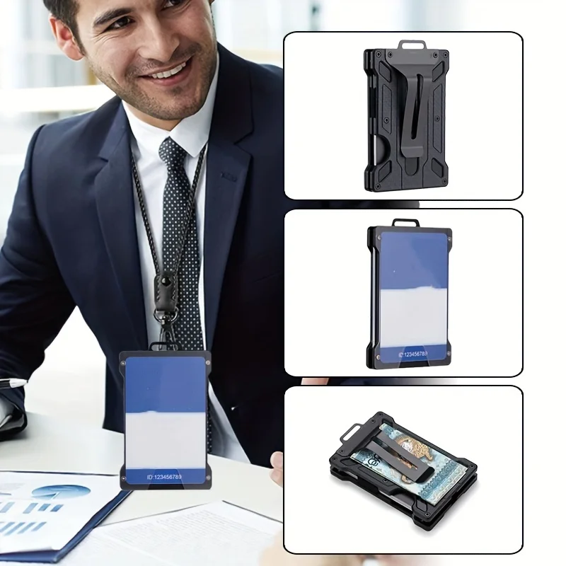 Secure Your Credit Cards & ID with This Stylish Minimalist Card Holder Wallet for Men