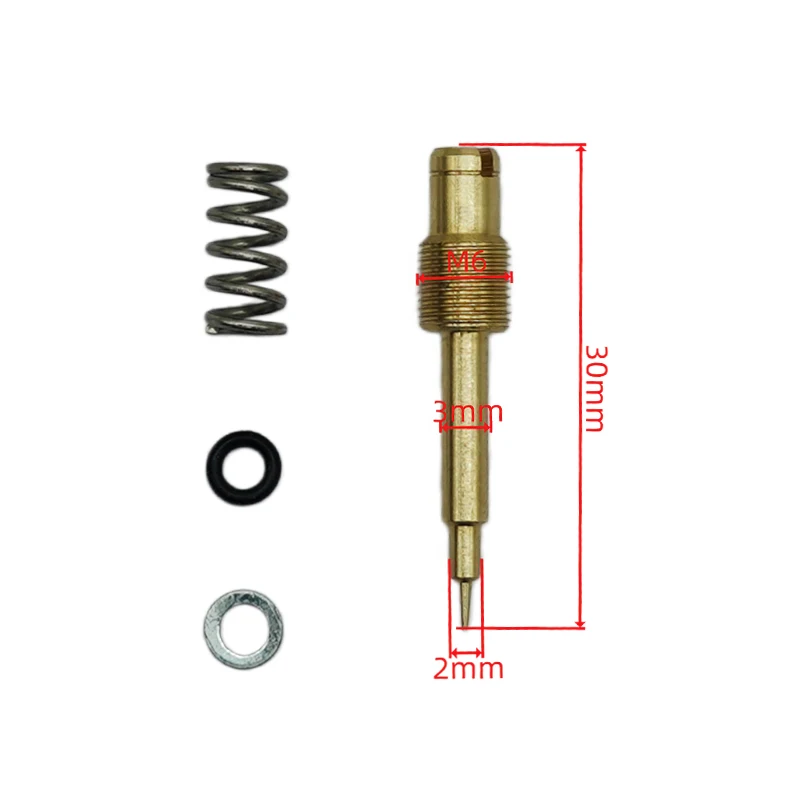 Air Fuel Mixture Screw Motorcycle Carburetor Screws 4pcs Kit for HONDA CB400 KEIHIN CVK18 CVK20 CVK22 CVK24 CVK26