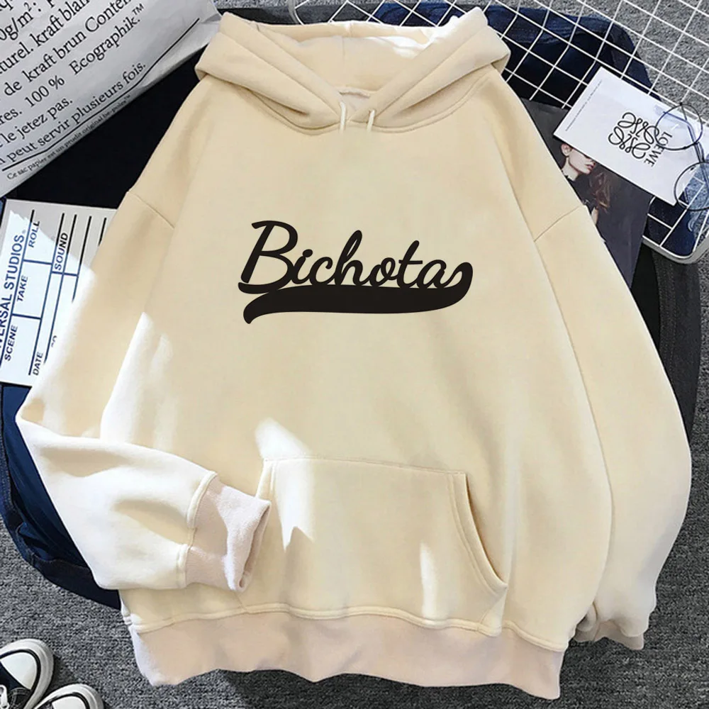 

Bichota hoodies women Winter Fleece Hooded Shirt sweater women gothic clothing