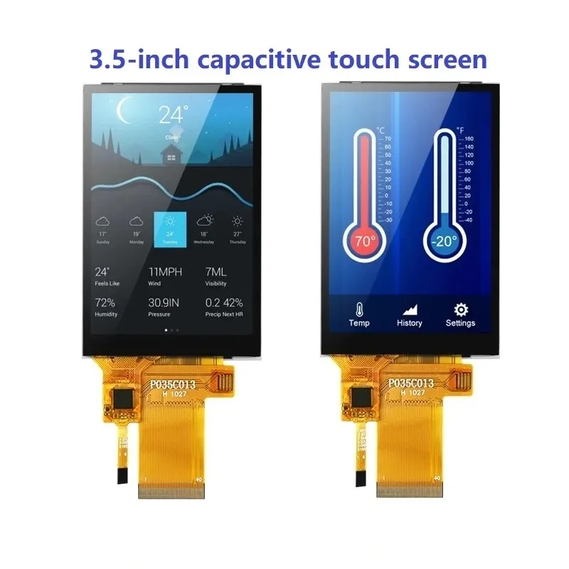 3.5 inch TFT capacitive touch screen 40Pin MCU 8/16BIT SPI 3/4wire serial port ILI9488 driver screen