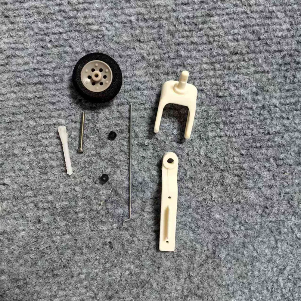 Mini Steering Tail Wheel Retract/Balsa KT Fixed Wing Aircraft Miniature Steering Tail Wheel Assembly Landing Gear Kit Set