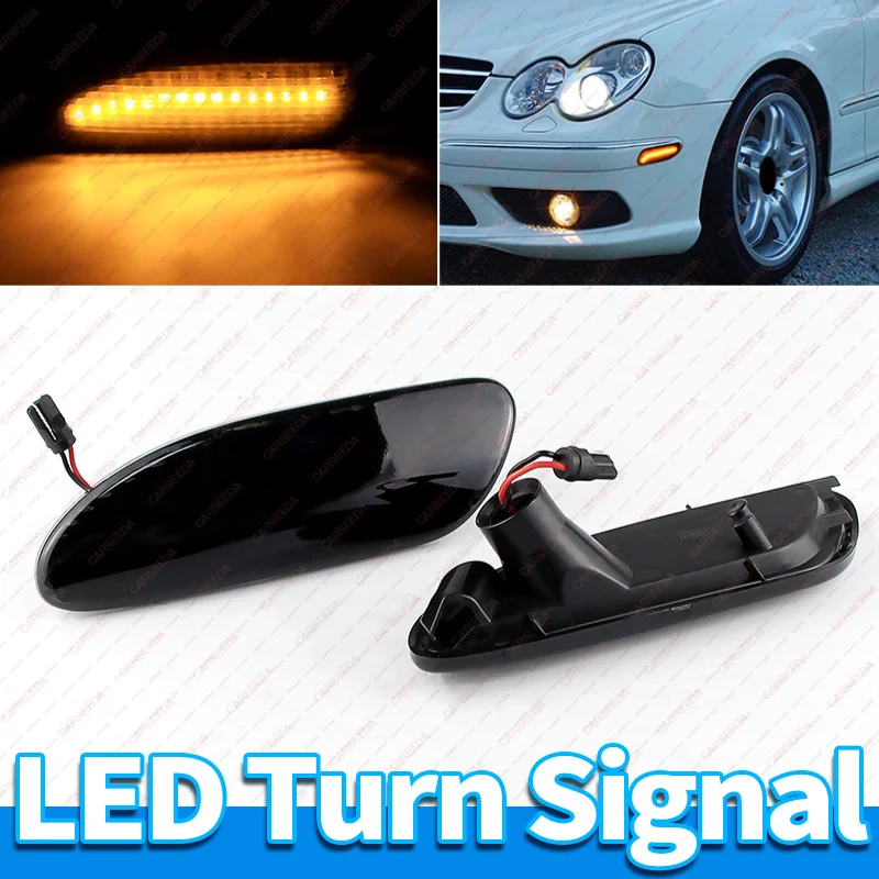 

LED Dynamic Sequential Side Marker Light FOR Mercedes-Benz C-Class W203 C200 C230 C240 C280 C320 C350 C32 C55 AMG Sedan 4-Door