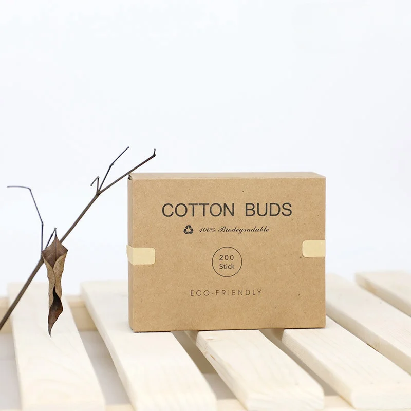 200 قطعة/صندوق برأس مزدوج من أعواد قطن الخيزران عصا خشبية أعواد قطنية للمكياج ، تنظيف الأنف والأذن ، رعاية الحيوانات الأليفة ، الفن والحرف اليدوية #4