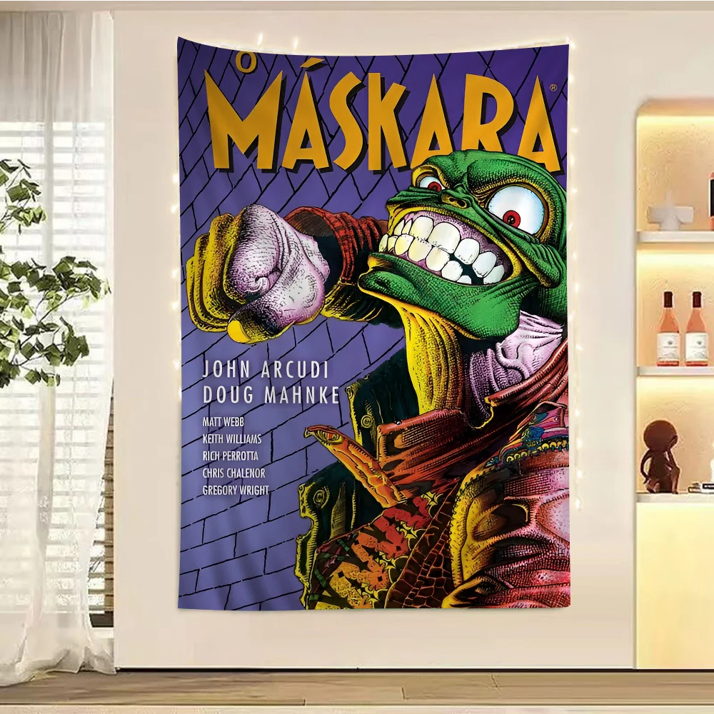 

The Mask Cartoon Tapestry Bohemian Wall Tapestries Mandala Home Decor