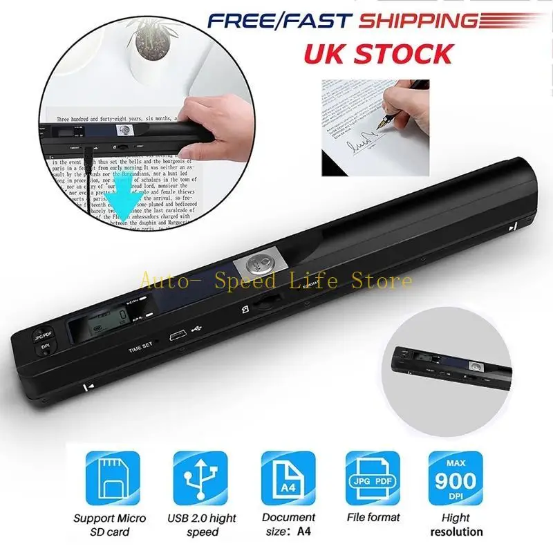 02DA Wireless Digital Scanner Support 32G SCHIO JPEG/PDF Format Reader Scan Pen