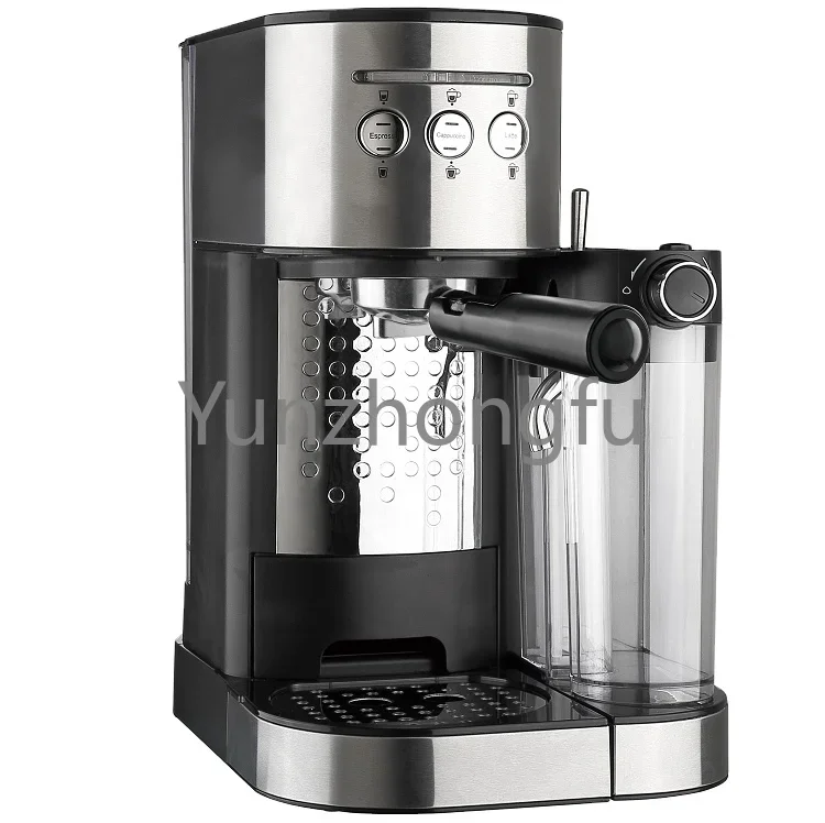 New arrival customized household espresso coffee maker machine with automatic milk tank cleaning and milk frother