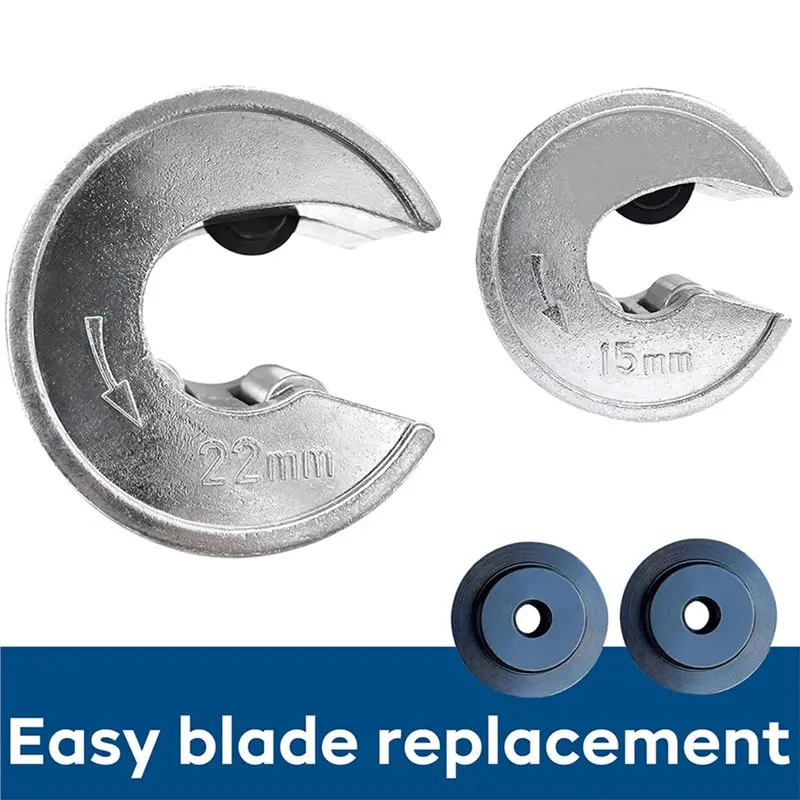 T21C Hand Operated For Copper Tubing Plumbing Pipe Tube Cutter 3Pcs 15Mm+ 22Mm+ 28Mm Blades