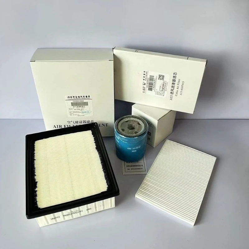 

3pcs Filter Set For Chery Tiggo 3X plus/Tiggo2pro 2020-2023 models Engine Cabin AC Air 4801012010 Oil Filter Spare Parts