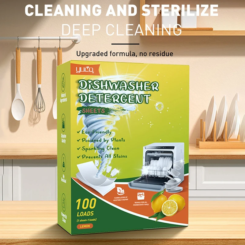 1Set Dishwasher Cleaner Oil Stain Removal Descaling Detergent Tablets Kitchen Dishwasher Washing Machine Cleaning Tool【Homeclub】