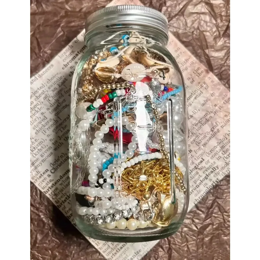 

Super popular brand new jewelry blind box jar mixed blind box lucky bag miscellaneous necklace earrings bracelet random