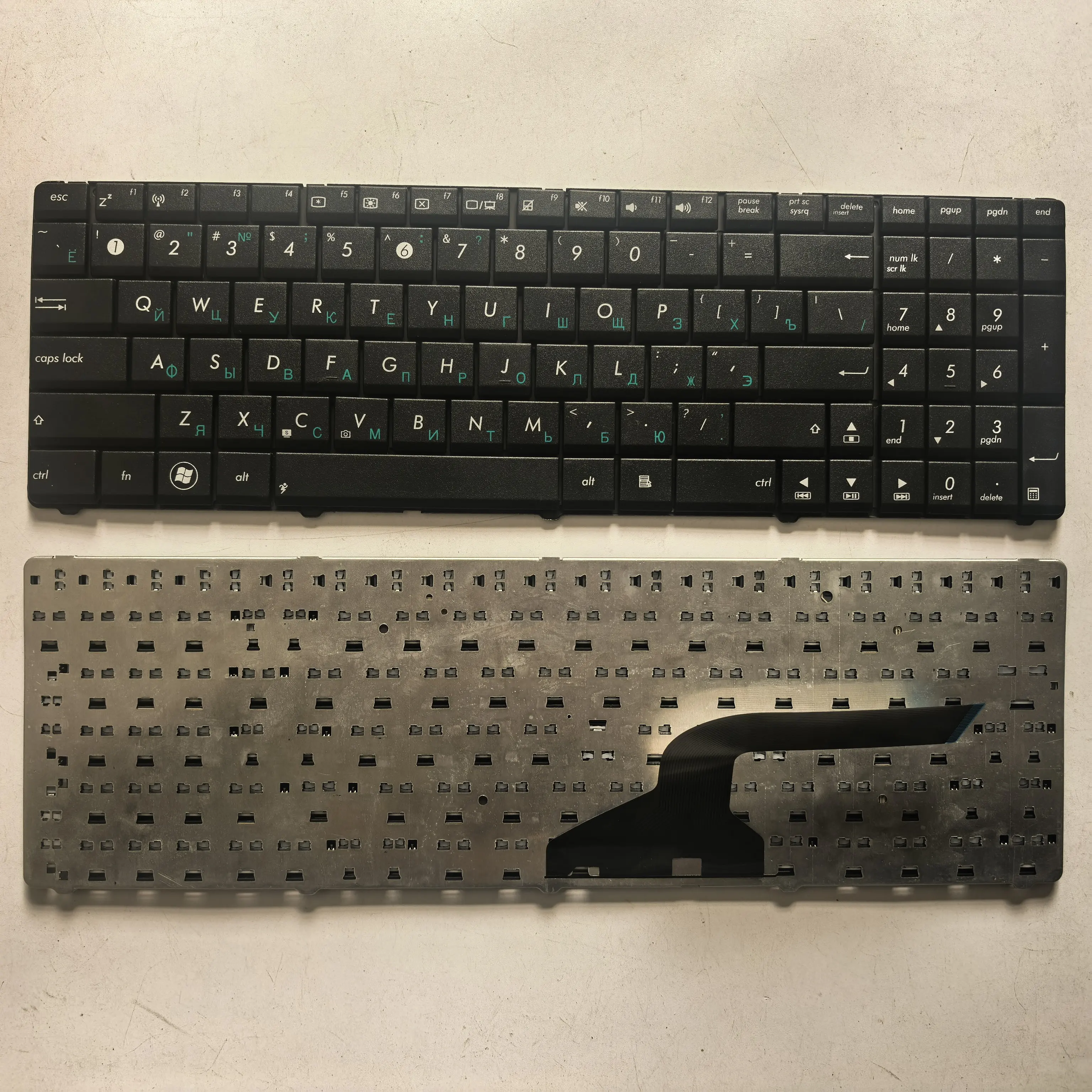 

New laptop keyboard for ASUS N71 K52 N53 G72 X53 X54H K53 A53 A52J G51 RU layout