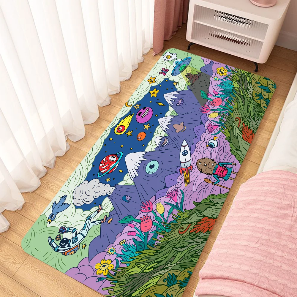 Color Park House Entrance Door Doormat Outdoor Mat Things for the Home Accsessories Cute Carpet Customized Bathroom Mats Carpets