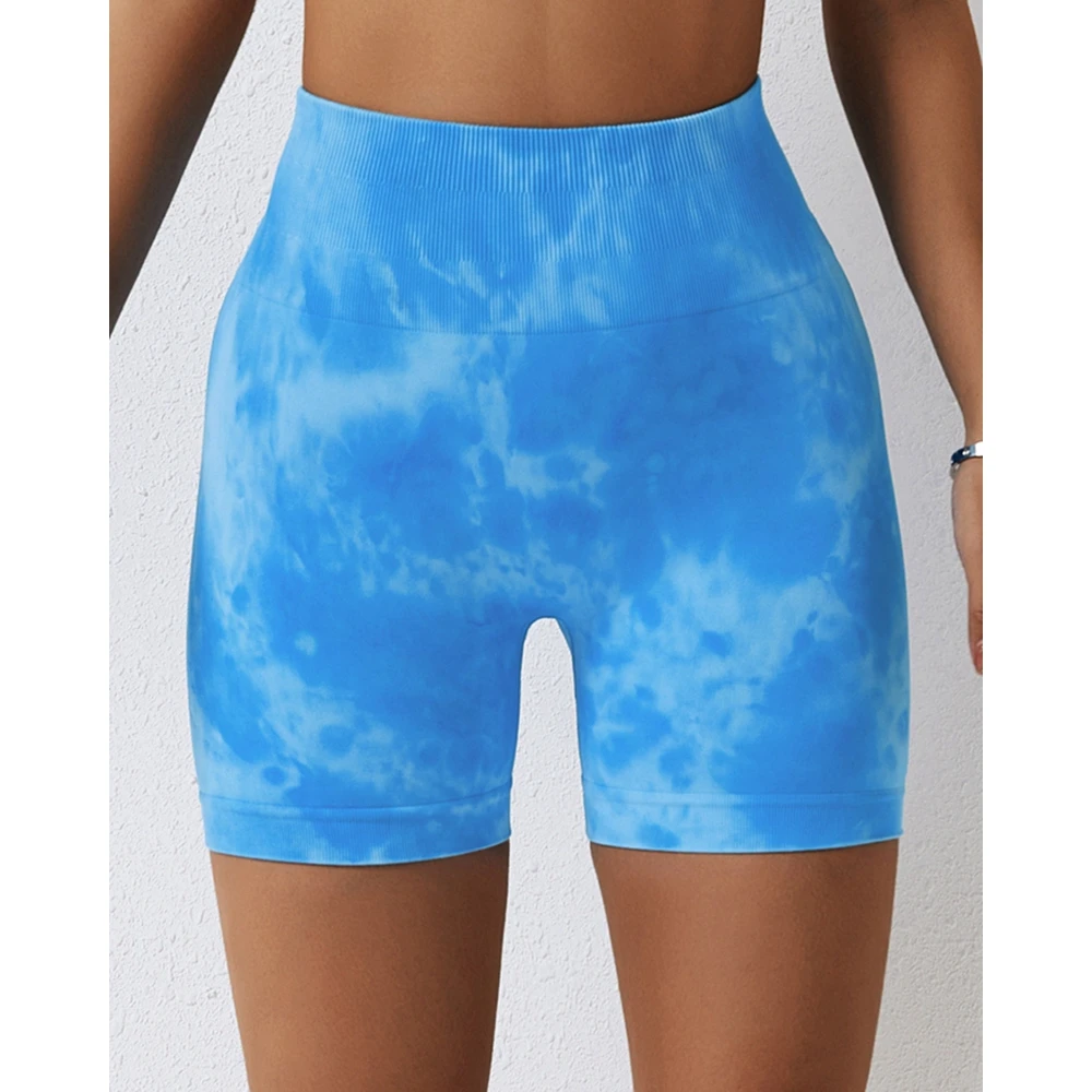 Summer Women Tight Belly Peach Buttocks High Waist Yoga Shorts Female Casual Quick Drying Fitness Pants Streetwear Outfits