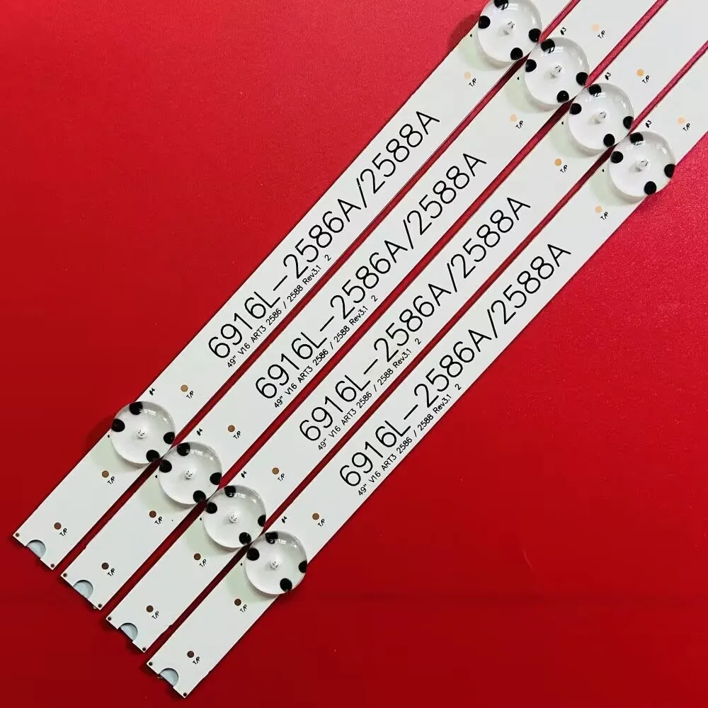 5set 3VLED Strip For 49 V16 ART3 6916l-2586A 6916l-2587A 6916l-2588A 6916l-2589A 49LW540S 49LH604V 49LH609V 49LH630V LC490DUE