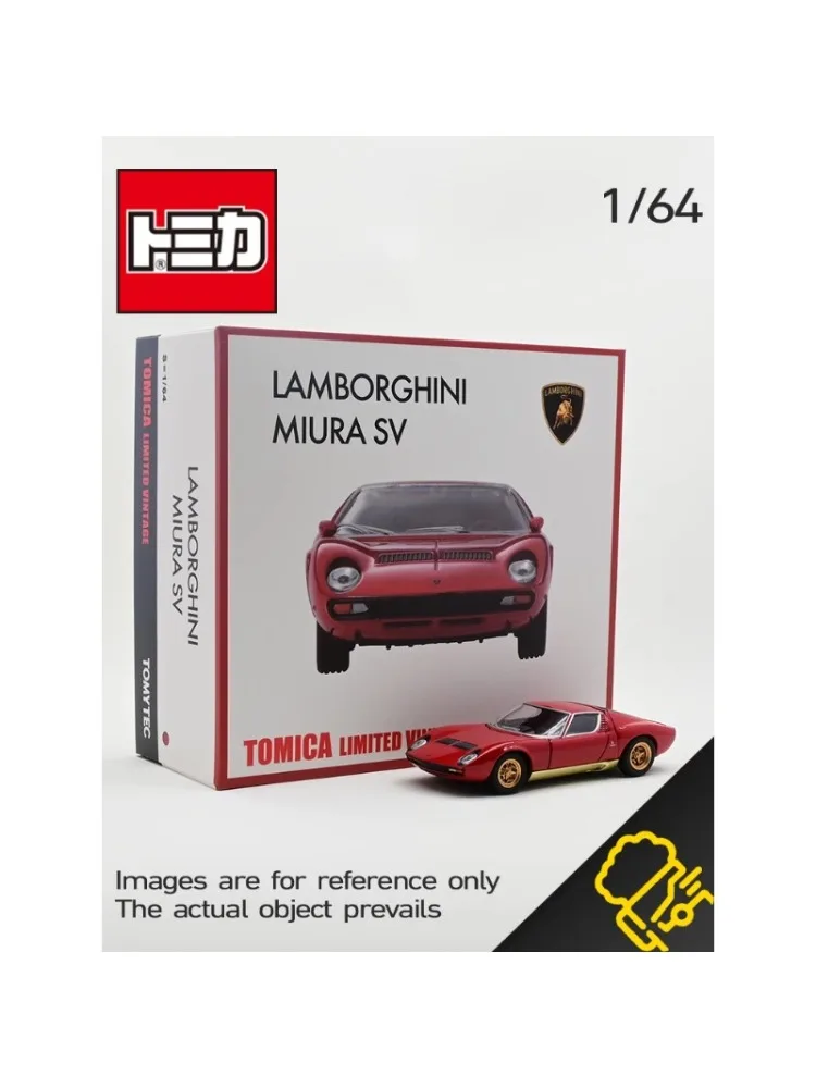 TAKARA TOMY TOMICA TLV LV-Lamborghini Miura SV rosso pressofuso decorazione auto in lega set regalo giocattolo regalo di compleanno del ragazzo.