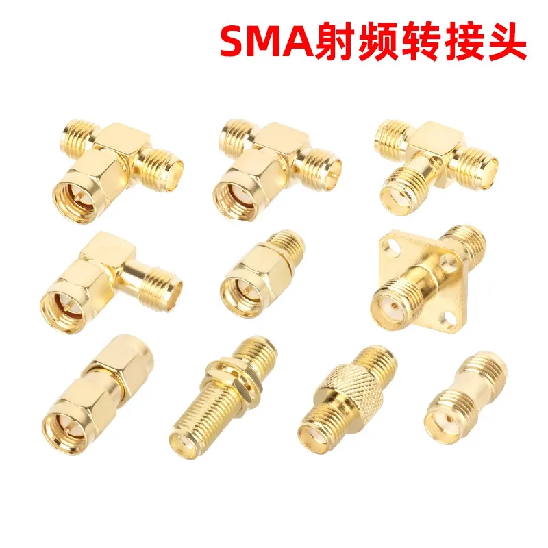 1pcs RP Reverse Pole Double Bend Rotating Female Double Pass Female to Male SMA-JJ Male to KK Female to JKW Adapter