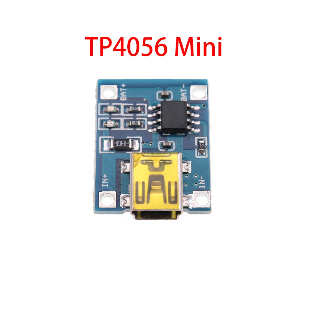 Mini Micro Type-c USB 5V 1A TP4056 Lithium Battery Charger Module Charging Board With Protection Dual Functions 1A Li-ion