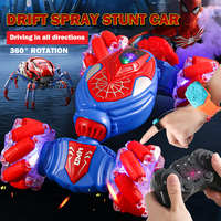 Remote Control Cars with Lights&Quick Hand Control  2.4GHz 4WD Gesture Sensing, 360° Rotating Double Sided RC Stunt Car Toys