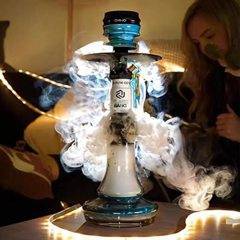 2024 الأكثر مبيعا الشيشة مصمم انبوب ماء فلاش بانغ الشيشة المحمولة الشيشة الحديثة الشيشة الشيشة