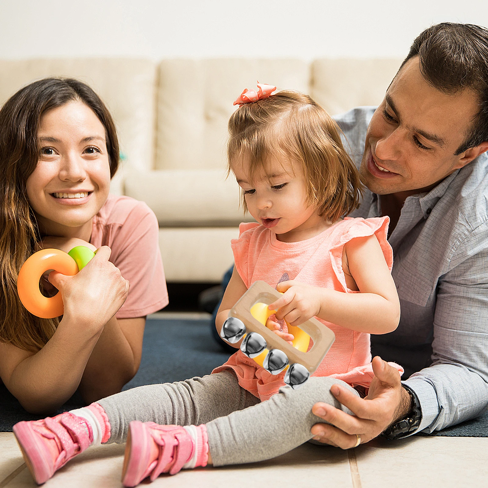 

Hand Bell Bells for Toddler Toddlers Musical Instruments Kids Shaking Rectangle