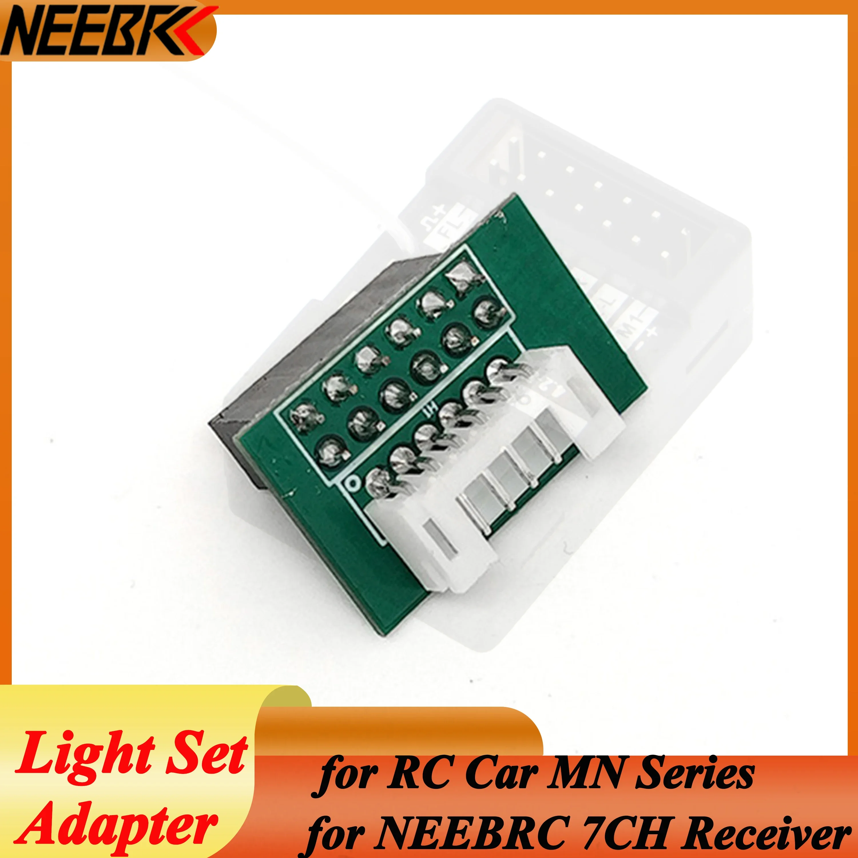 

NEEBRC Light Set Adapter Plug for NEEBRC 7CH Light Control Receiver Accessories Parts MN99S MN98 MN78 MN86 MN128 RC Car Crawler