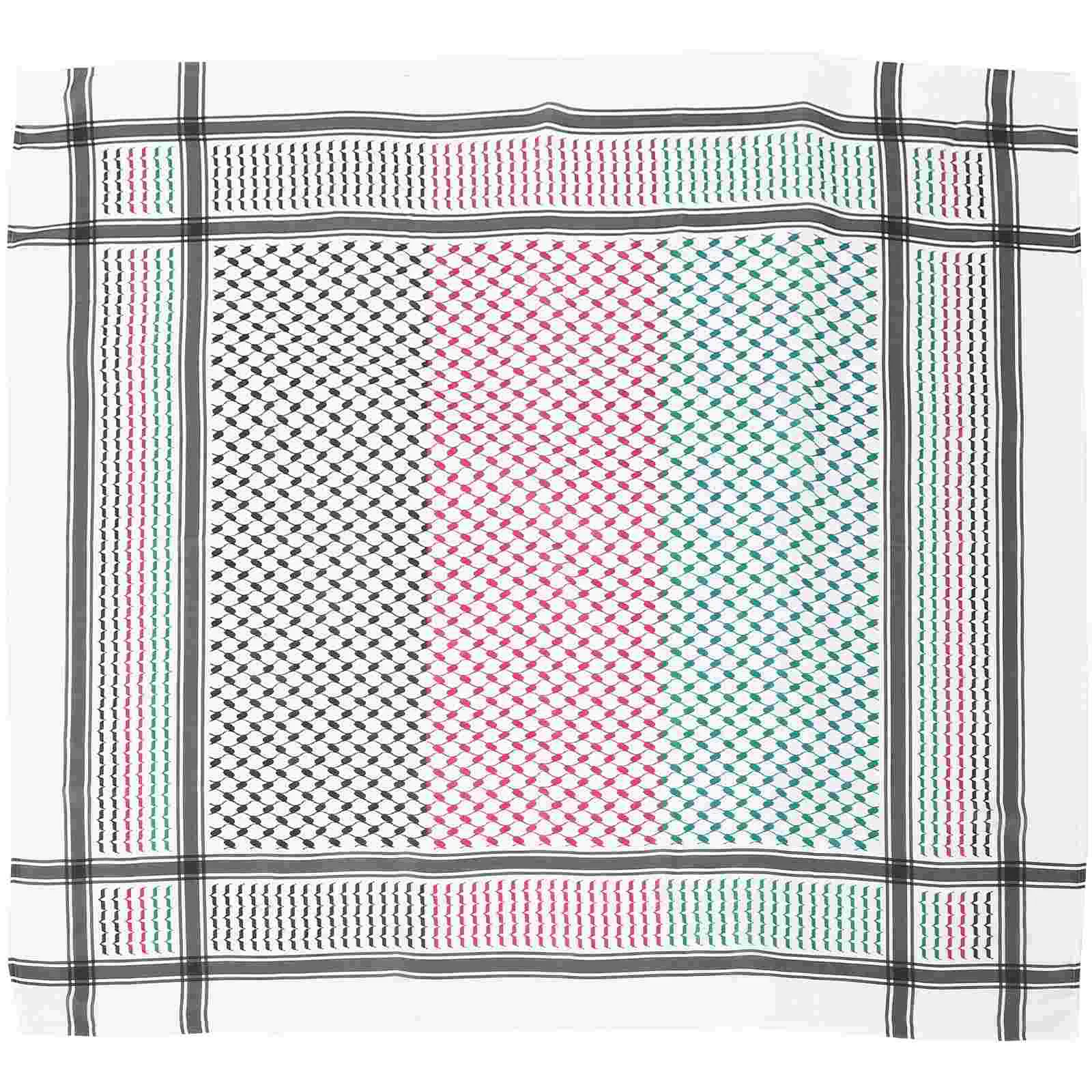 Costume Arab Hijab Men's Scarf Dubai Tourism Middle East Polyester Arabian Accessories Travel