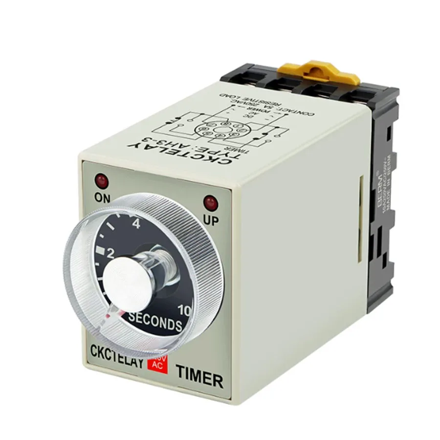 AH3-3 series time relay, power on delay timer AC220/DC24V AH3-3 time controller sent to base