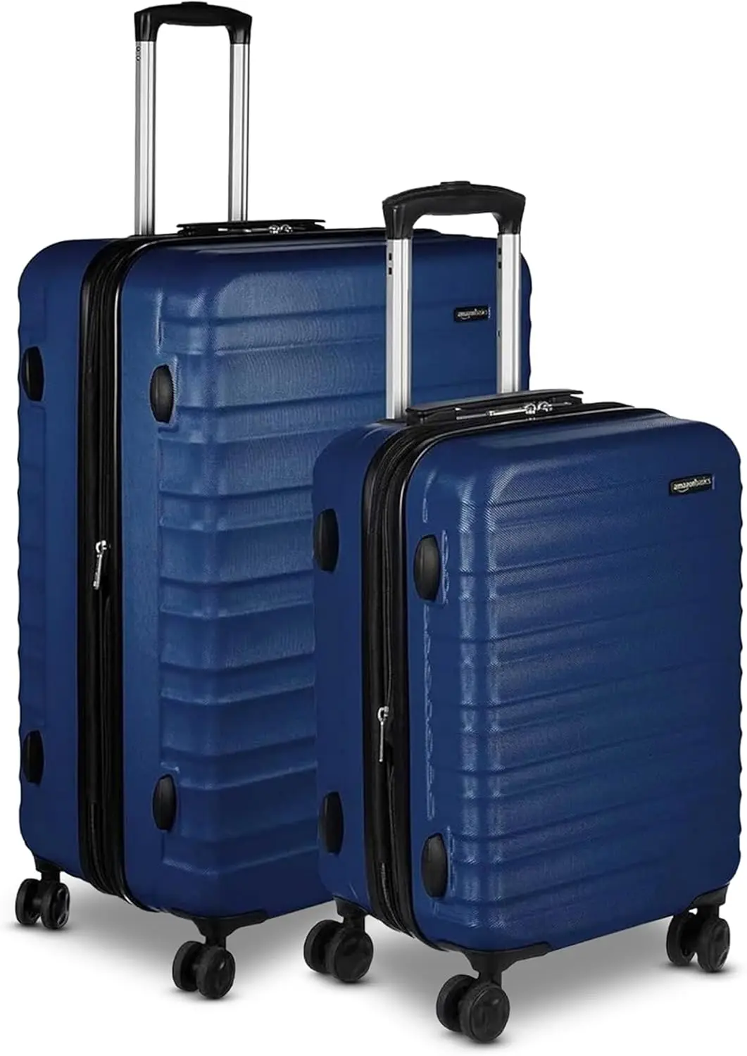 

2-Piece Hardside Luggage Set (21", 30"), Expandable, Scratch-Resistant, Telescoping Handle, 4-Wheel Spinner, Navy Blue