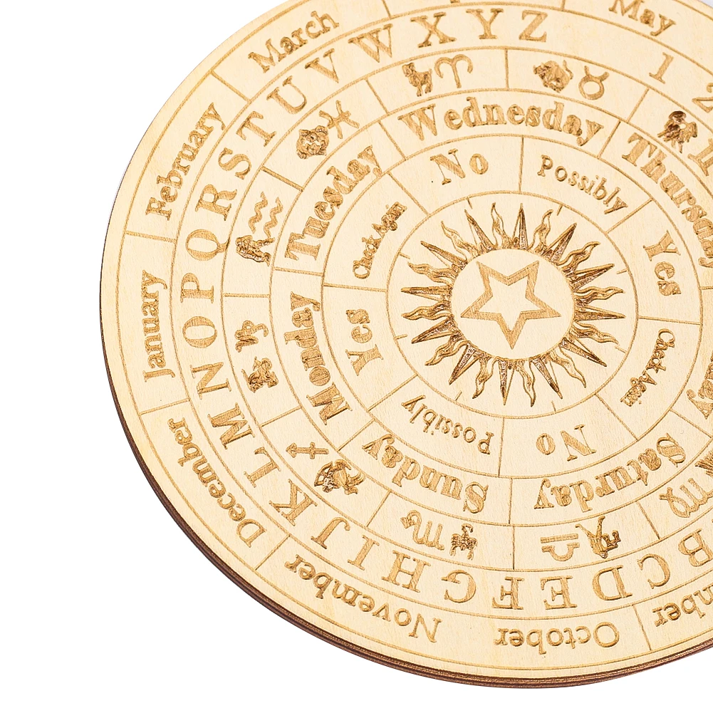 

Деревянная маятниковая доска для гадания со знаками зодиака, звезда, энергия, вырезанная пластина, целебный коврик для медитации, доска для демонстрации ювелирных изделий