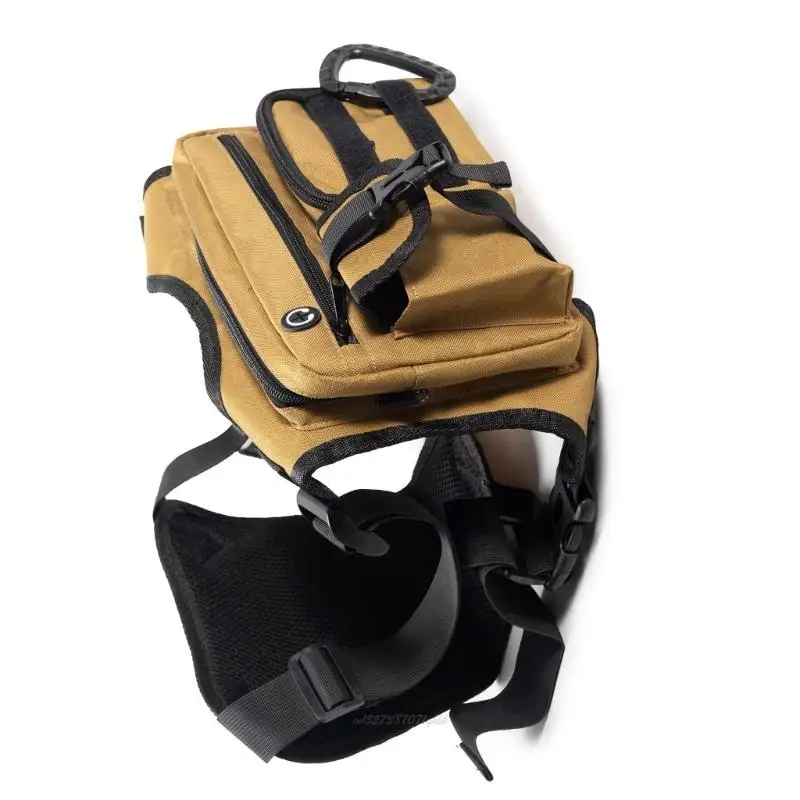 

X5XA Adjustable Crossbody Chest Pack For Hiking Travel Multi Compartment Storage Strong Tearproof Construction Comfortable