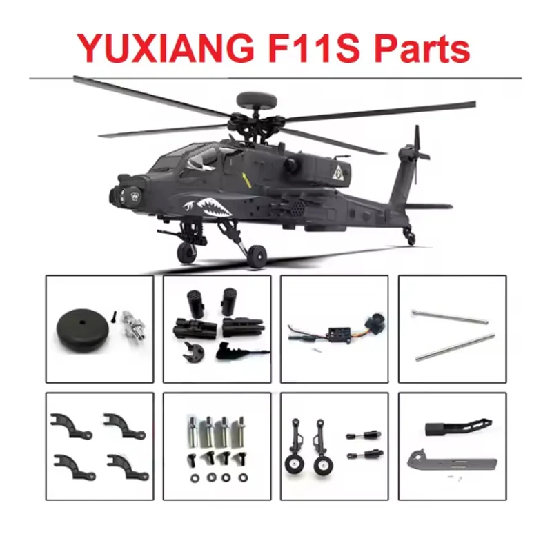 YUXIANG F11S F11-S RC hélicoptère pièces de rechange accessoire corps coque lame principale moteur ESC train d'atterrissage queue flèche Servo arbre accessoire