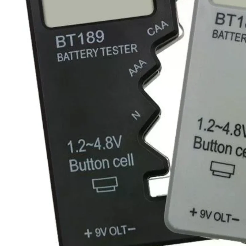 Easy Operation BT189 Digital Battery Tester LCD Voltage Checker Fits AA AAA C D 9V Button Cell Household Testing