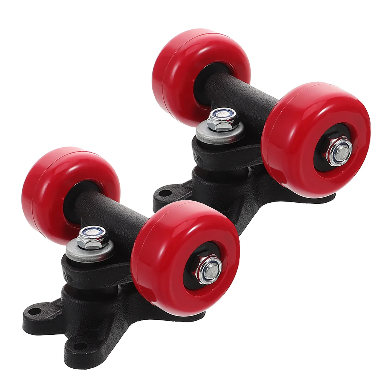 

1Pair Skateboard Bracket Set Kids Double Wheels Trucks Easy Install Enhances Stability Balance Beginner Advanced Skateboard