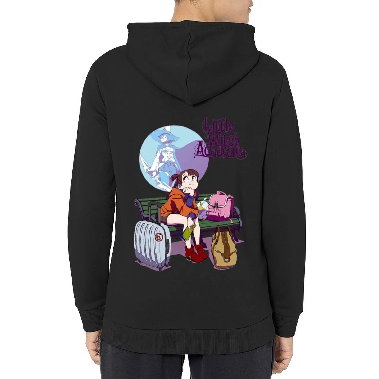 Little Witch Academy هوديي الرجال العرق قميص الرجال الشتاء سترة أنيمي الملابس أنيمي الملابس اليابانية هوديي