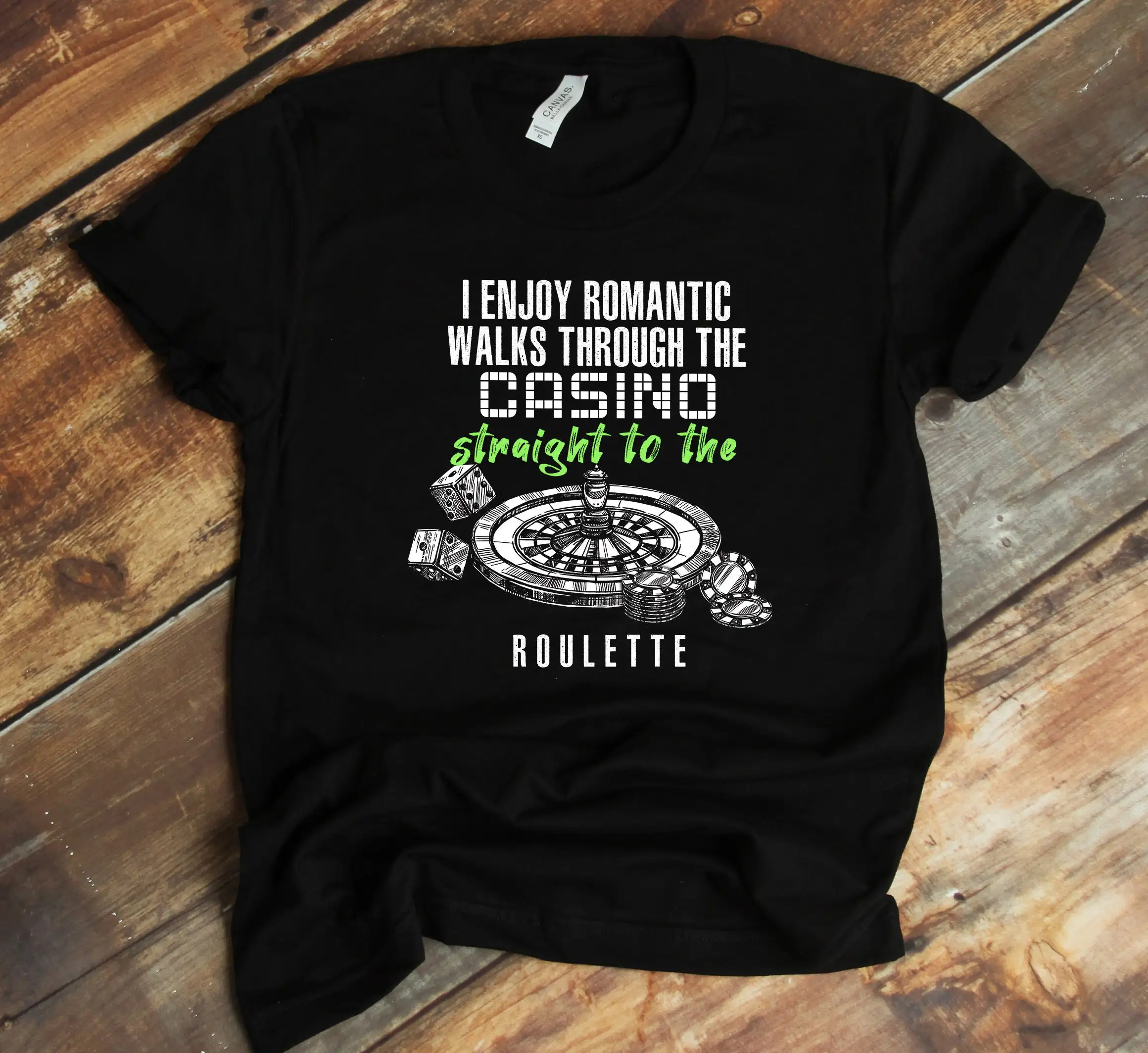 Roulette Lover T Shirt Casino Funny Tank Top Gambler Gambling