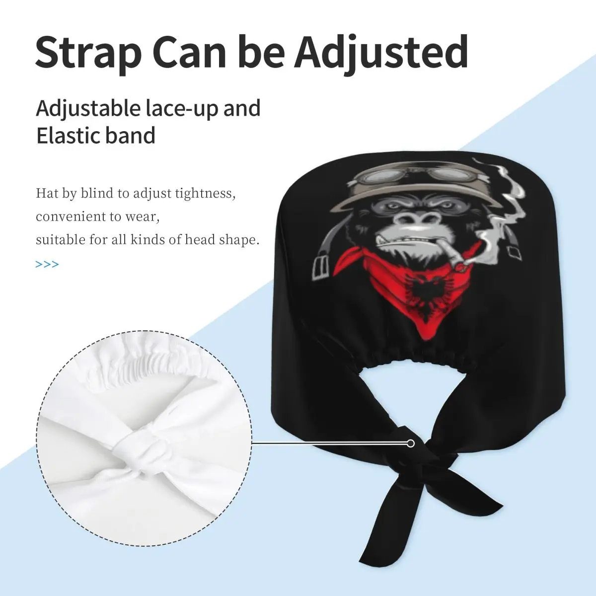 Gorro personalizado con bandera de Albania antigua UCk para personal médico, gorro para mujeres y hombres, ejército de liberación de Kosovo para gorro de Chef, gorros exfoliantes