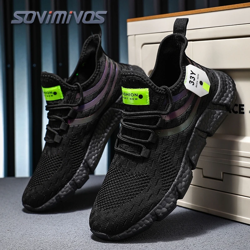 

Men Casual Sneakers Summer Breathable Sport Shoes Lightweight Outdoor Mesh Running Shoes Athletic Jogging Tenis Walking Shoes
