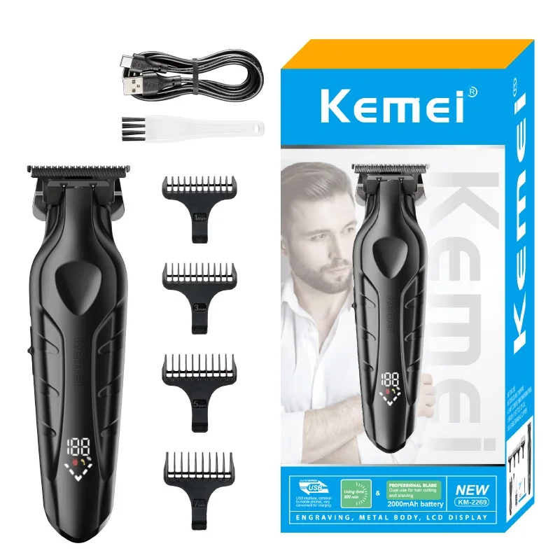 KEMEI km-2269 Salon Barber Hair Trimmer Rechargeable Clippers Professional Hair Trimmer For Men Maquina De Cabeleireiro Barber