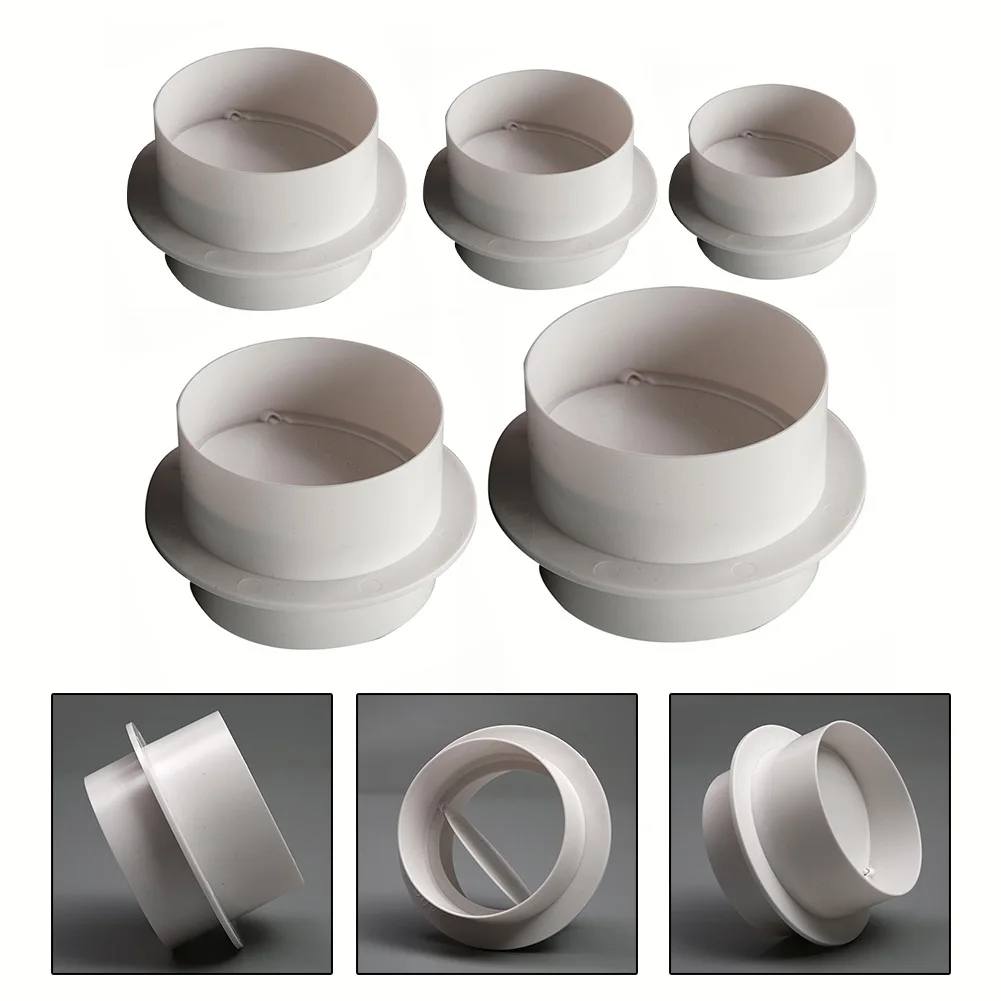 

Ventilation Pipe Round Check Valve Air Duct Control Exhaust Fan Pipe Accessories 80/100/110/150/200MM For Fan Pipes Projects