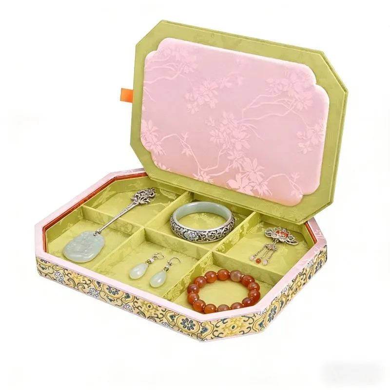 New Chinese Classical Court Style Jewelry Box Necklace Bracelet Bracelet Display Box