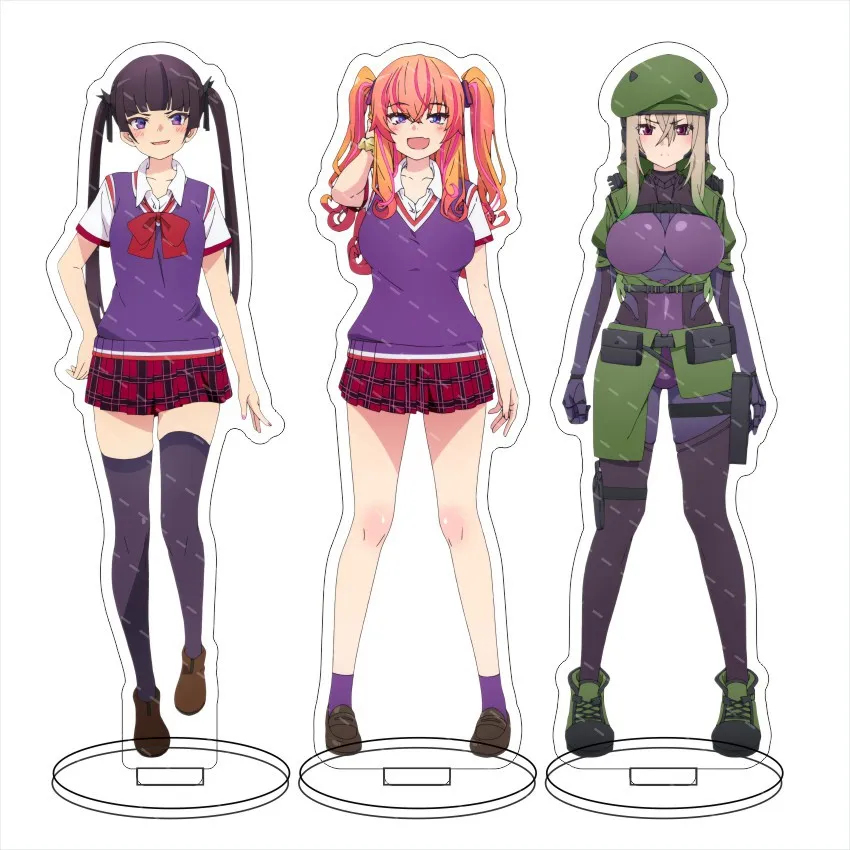Anime Makina-san es un amor Bot?! Soporte acrílico de 15cm Makina Agatsuma Eita Akutsu, accesorios de decoración de mesa, regalos de decoración