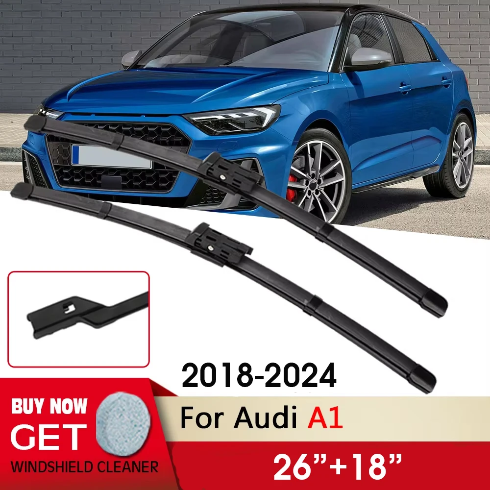 

Car Wiper RHD & LHD Front Wiper Blades 26"+18" For Audi A1(GB) Sportback (5-door) 2018-2024 Fit push button Windshield Wipers