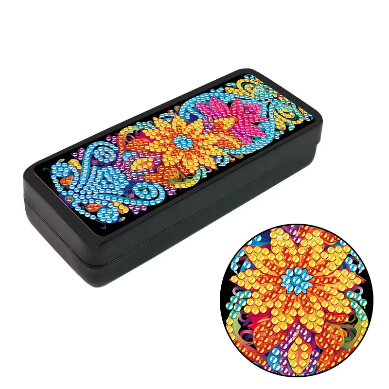 DIY DIY Flower Diamond Painting Glasses Case Special Shaped Diamond Mosaic Eyeglasses Storage Box Art Craft Home Christmas DecorGift - Aliexpress Deal