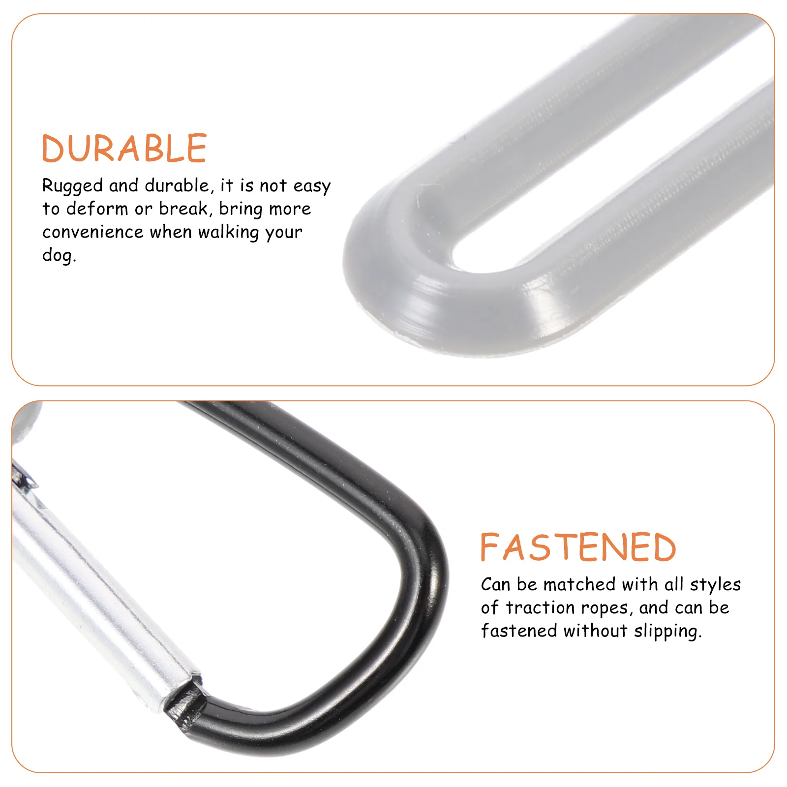 

8pcs Pet Poop Holder Clip Waste Bag Dispenser For Dog Walking Accessories Durable Plastic Bag Carrier Lightweight Outdoor Use