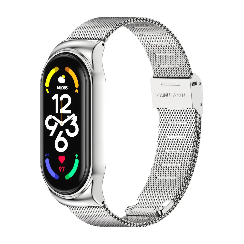 สำหรับ Mi Band 7 6 5 4 3สร้อยข้อมือหนังสำหรับ Mi 5 Correa Mi 6สายสายรัดข้อมือ Miband 4สำหรับ Xiaomi สมาร์ทนาฬิกา