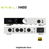SMSL H400 Headphone Amplifier AMP Hi-Res Audio with Fully Balanced Design up to 15W/16Ohm High Power Output Remote Control