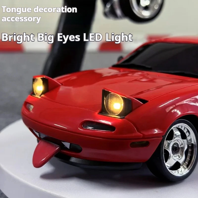 

New 1:18 Rc Remote Control Car Ld1804 Mx5 Drift Gyroscope Flip-Up Light Remote Control Toy Car Kid Adult Xmas Gift Toy