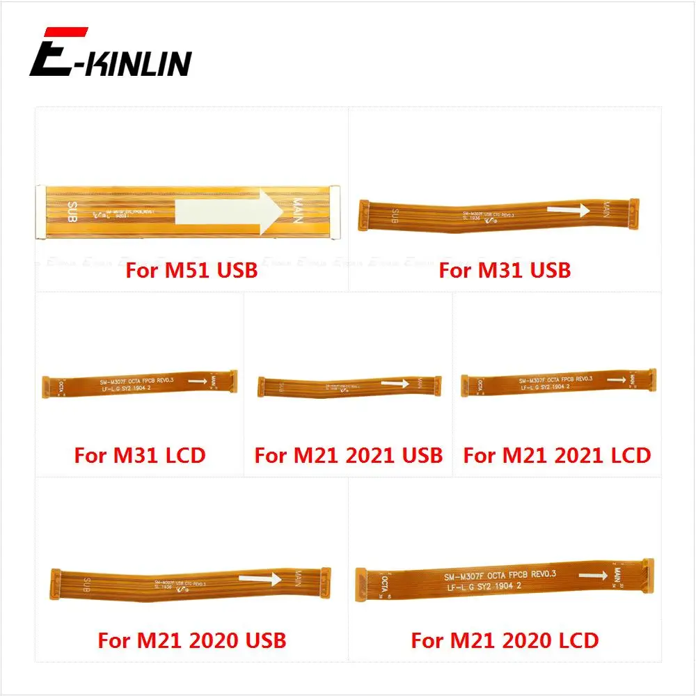 Main Board Mainboard Motherboard LCD Connector Flex Cable For Samsung Galaxy M31 M51 M21 2020 2021