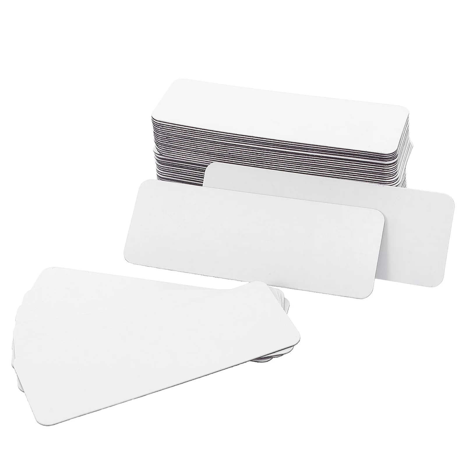 

108Pcs Magnetic Labels Writable Dry Erase Reusable Name Tags Refrigerator Stickers Blank Erasable Label Plates for