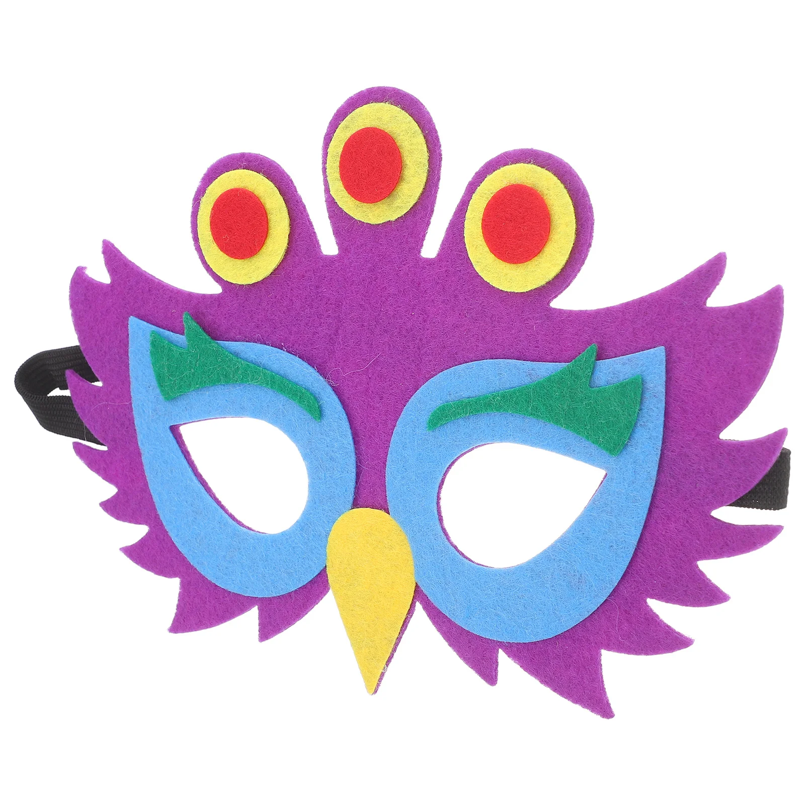 

Adorable Animal Mask Halloween Themed Felt Party Favor Design Peacock Cosplay Masks for Kids